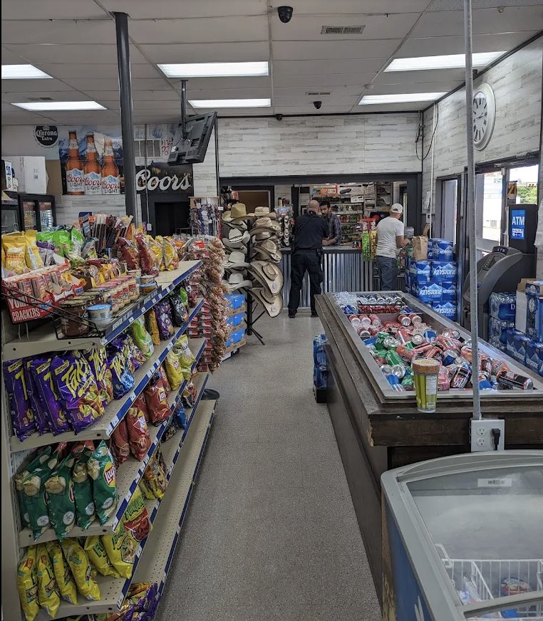 Center aisle toward the counter and ATM